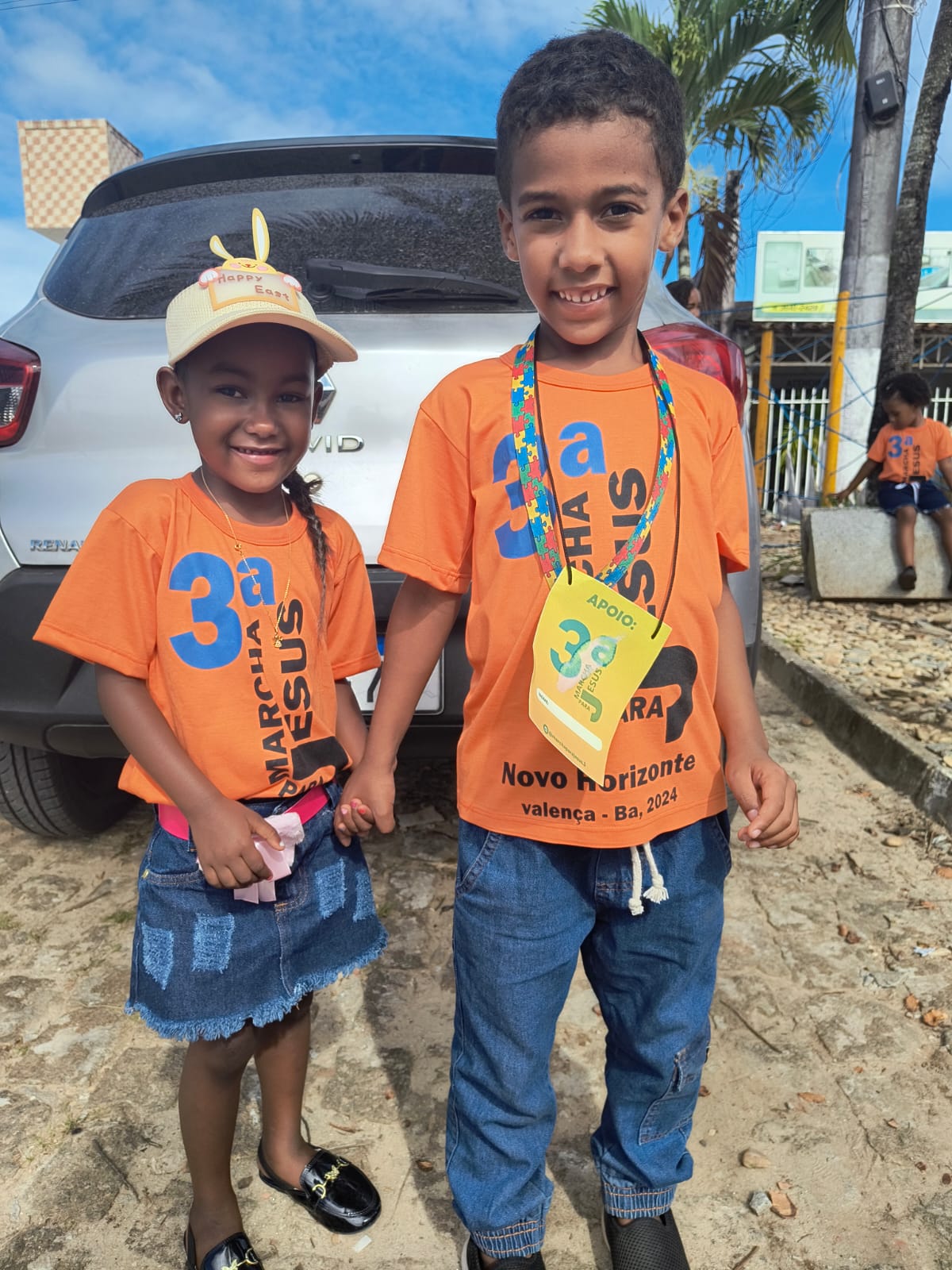 Multidão participando da Marcha para Jesus
